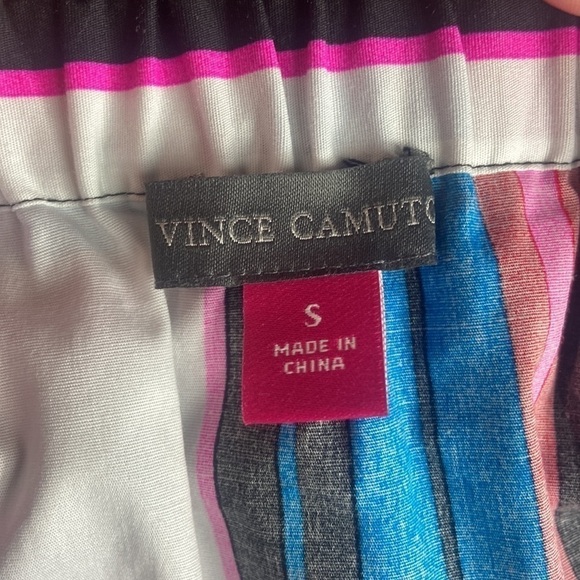 Vince Camuto Havana Bright Striped Off the Shoulder Top - Picture 7 of 8